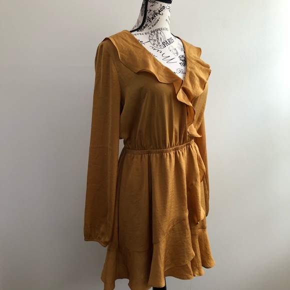 Express Mustard Dress - Picture 2 of 7